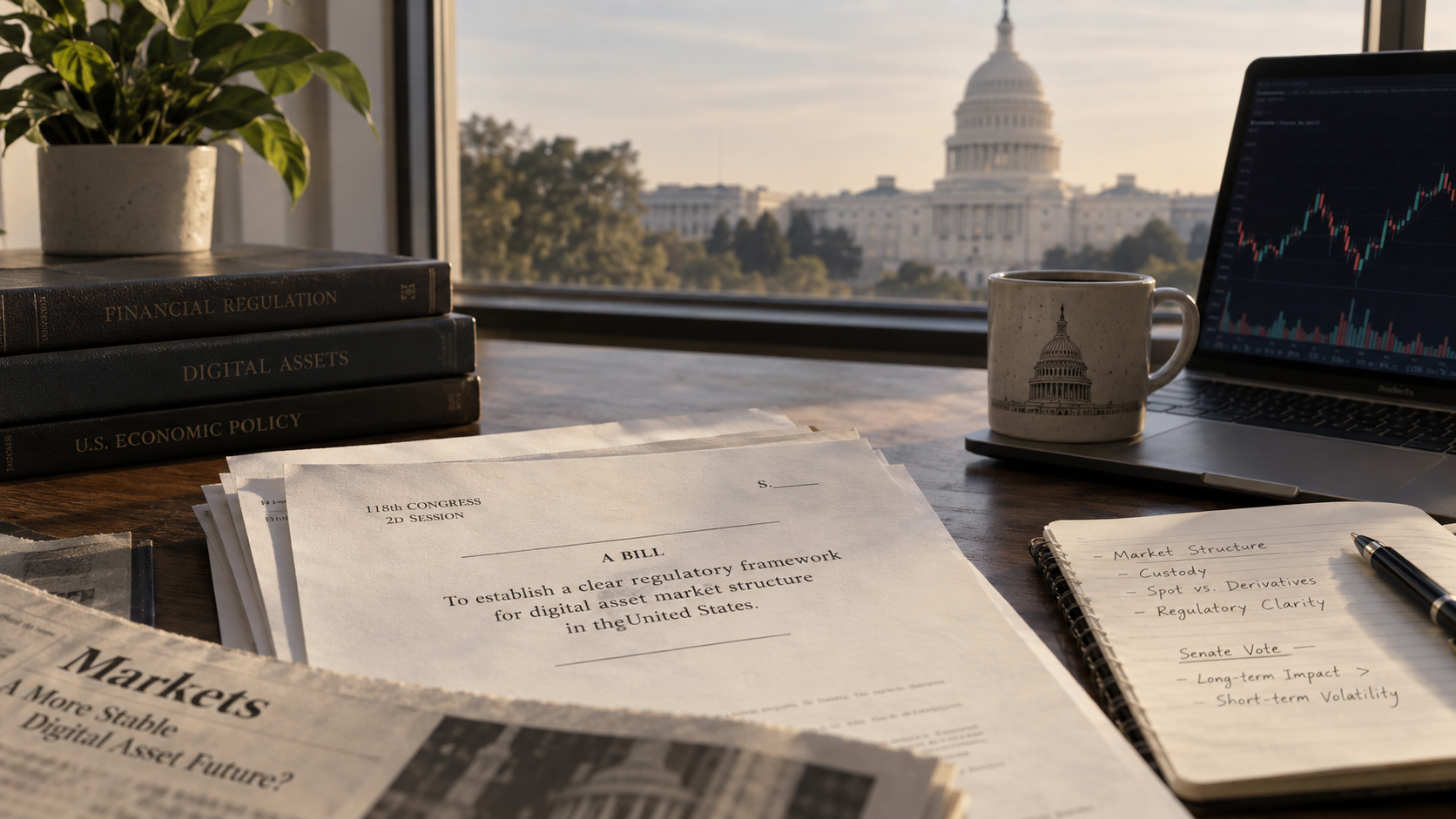 The CLARITY Act Explained: Why the Senate Vote Matters More Than the Red Candle